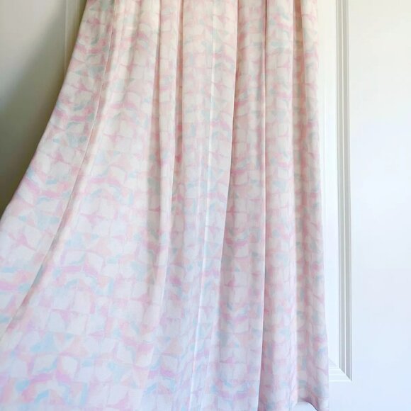 Women's A.L.C. Silk Printed Maxi Skirt in Pink Multi Size 2 - Picture 3 of 6